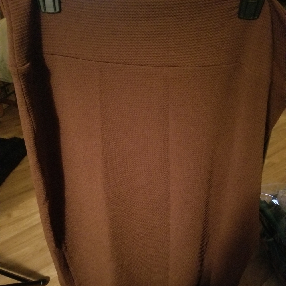 Lularoe Cassie 3x, Brown Diamond Pattern, pre-owned